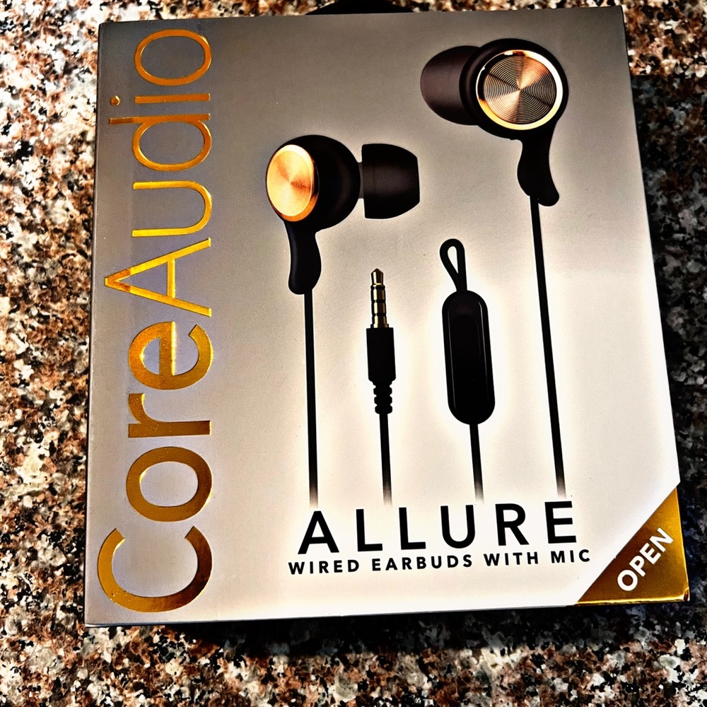 Allure wired earbuds with mic